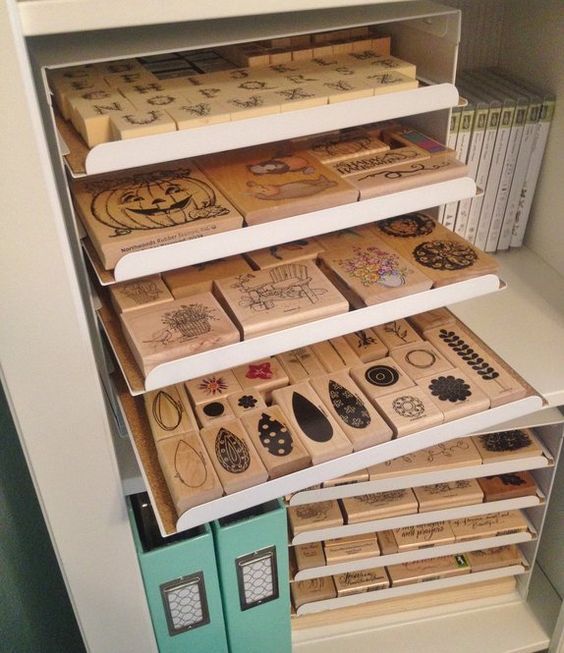 Gorrión Riego Sencillez Cómo organizar tus sellos y troqueles? + Ideas de Pinterest | Claudia  Rafaella Scrapbook & Cards
